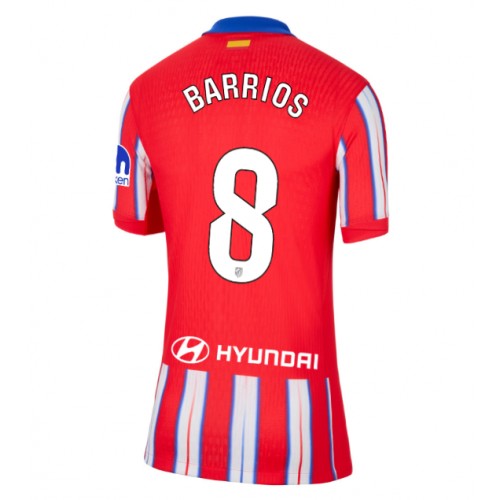 Dámy Fotbalový dres Atletico Madrid Pablo Barrios #8 2024-25 Domácí Krátký Rukáv